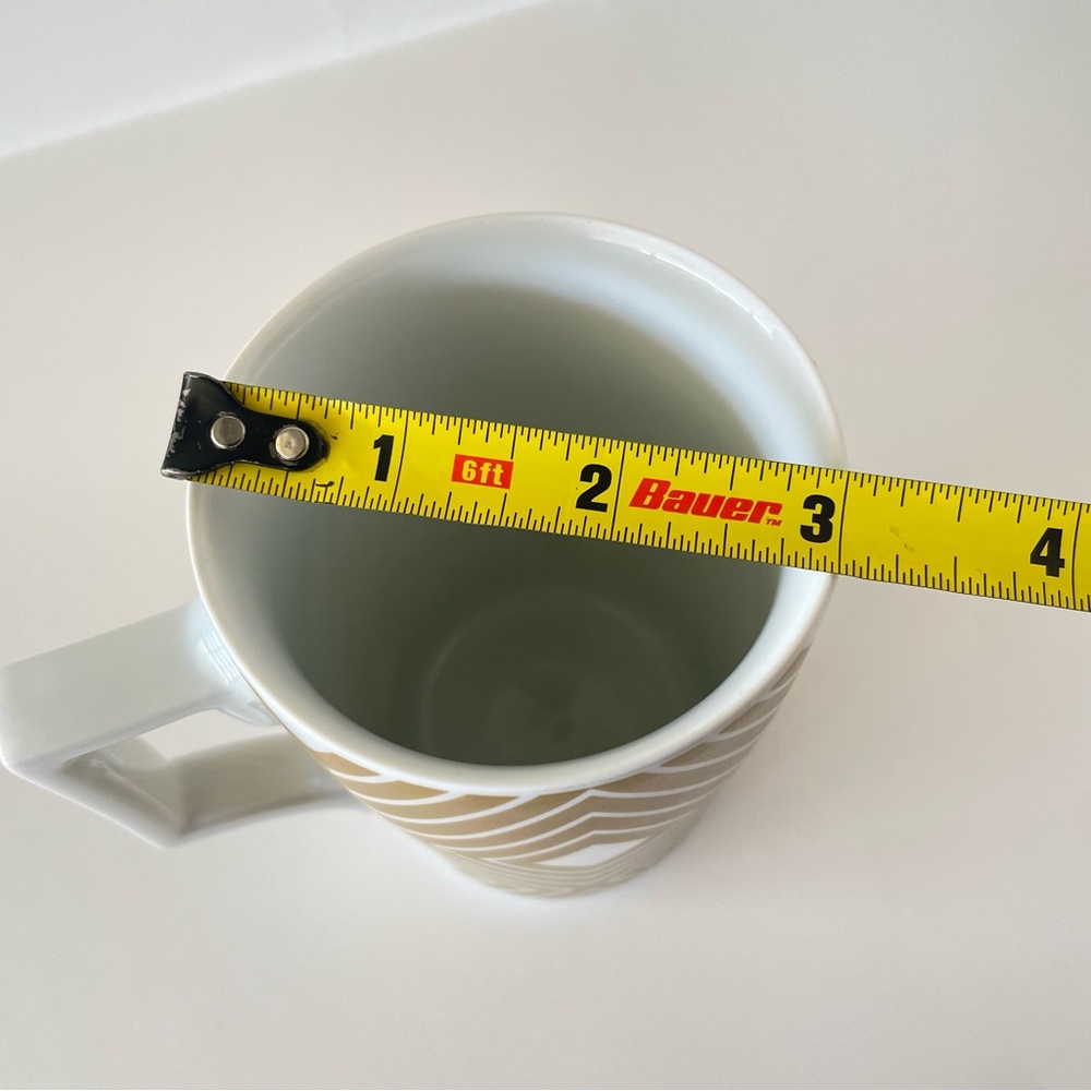 Starbucks x Rosanna Gold Diamond Print Argyle 12 OZ Coffee Mug Cup Germany 2013 - Picture 9 of 10